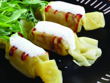 Bonbons de pâtes au foie gras