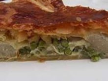 Tourte aux artichauts et petits pois pour Pâques