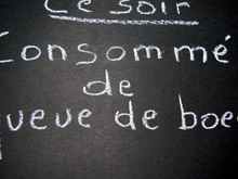 Consommé de queue de bœuf