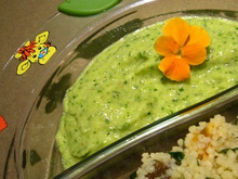 Purée crémeuse de courgettes au cumin et à la cannelle