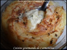 Purée de pommes de terre au jambon et à la Fourme d'Ambert