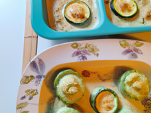 Soufflés de courgettes et quenelles