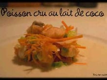 Poisson cru au lait de coco