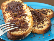 Pain perdu aux copeaux de chocolat
