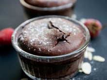 Fondant cœur chocolat