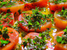 Tomates aux herbes