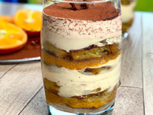 Verrine pain d'épices, orange et pavot façon tiramisu
