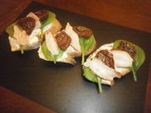 Bruschettas au poulet