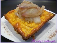 Flan au thon & échalotes confites