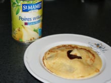 Crêpes poire-chocolat