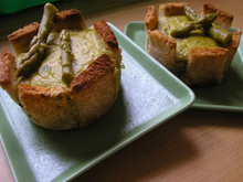 Charlotte d'asperges vertes