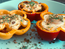 Œufs en coque de poivrons bien sûr!