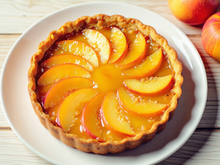 Tarte aux pêches en conserve