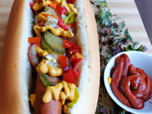 Hot dog au knaki (ou pain farci)