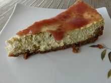 Cheesecake rhubarbe et fraises