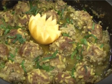 Tajine de boulettes de bœuf au riz