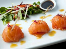 Dômes de saumon de Norvège fumé