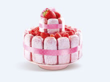 Charlotte aux fraises aux biscuits de Reims