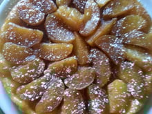 Tarte tatin pommes coxe orange
