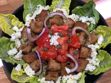 Salade de tomates façon dakos grec