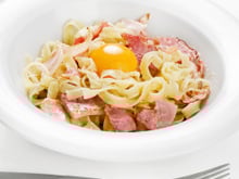 Tagliatelles à la carbonara au thermomix