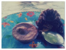 Coulant au chocolat au lait et chocolat pâtissier