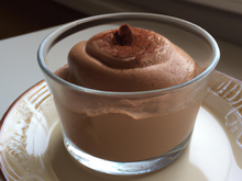 Mousse gourmande chocolat/beurre salé