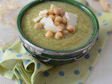 Soupe de courgettes, pois-chiche et parmesan au Companion