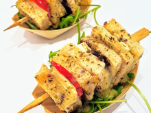 Brochettes croque-monsieur au brie