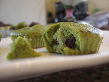 Muffins au thé vert et au chocolat noir