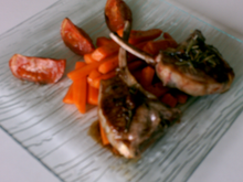 Côtes d'agneau et carottes à l'orange
