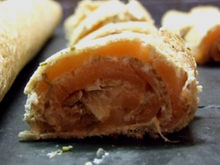 Galette au saumon fumé