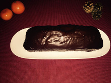 Pain d'épices au glaçage chocolaté