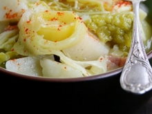 Minestrone à modo mio (soupe de légumes à ma façon)