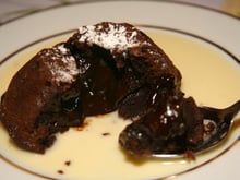 Coulant au chocolat aux griottines de Fougerolles