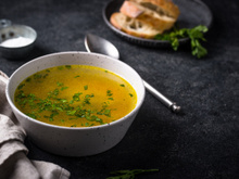 Potage de carottes et céleri rave