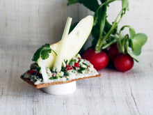 Bouchées féroces de boudin blanc aux pommes