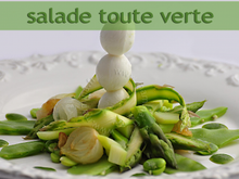 Salade toute verte et sauce verte