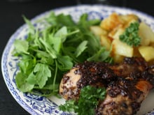 Pilons de poulet à la moutarde de raisin