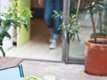 Petits-pois lactés à la menthe