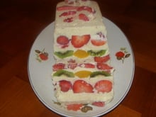 Fruits à la crème d'amandes