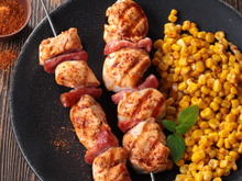 Brochettes de poulet façon Tex-Mex et maïs doux