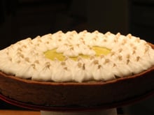 Tarte meringuée aux pommes, pâte aux spéculoos