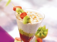 Smoothie aux perles du Japon et lait de coco