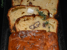 Cake chèvre noix