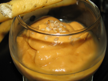 Verrines de mousse de carottes