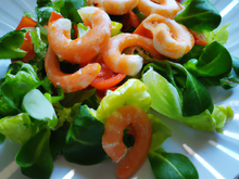 Salade de crevettes