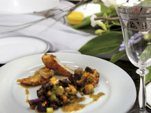 Volaille caramélisée au Melfor et graines de sésame