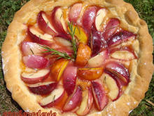 Pizza aux nectarines