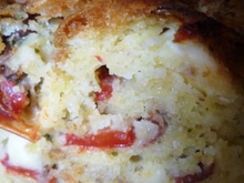 Cake au jambon cru et à la feta